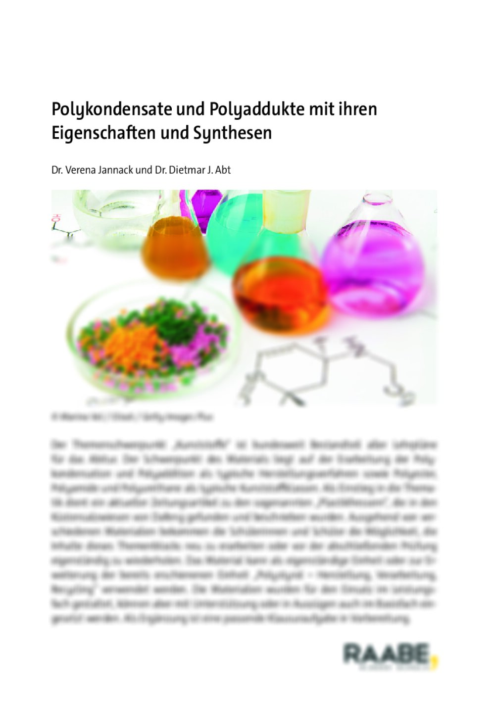 Polykondensate und Polyaddukte mit ihren Eigenschaften und Synthesen - Seite 1