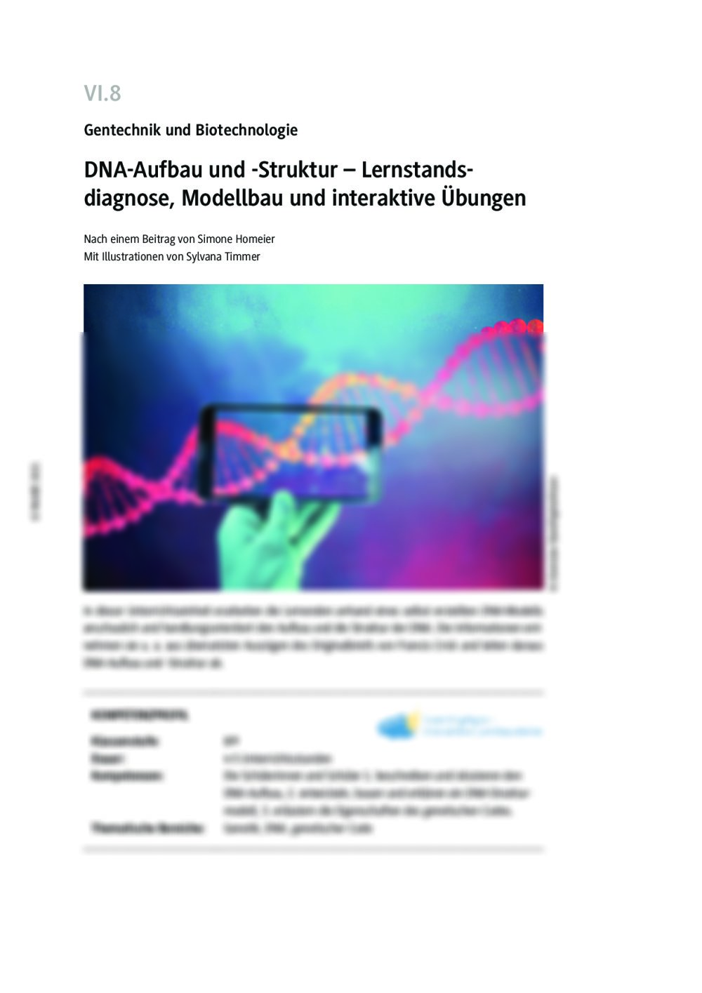 DNA-Aufbau und -Struktur - Seite 1