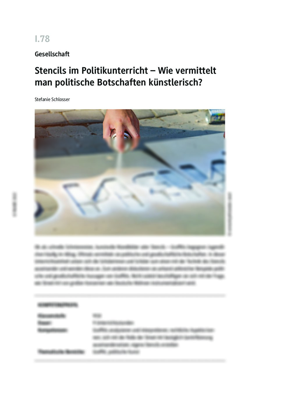 Stencils im Politikunterricht - Seite 1