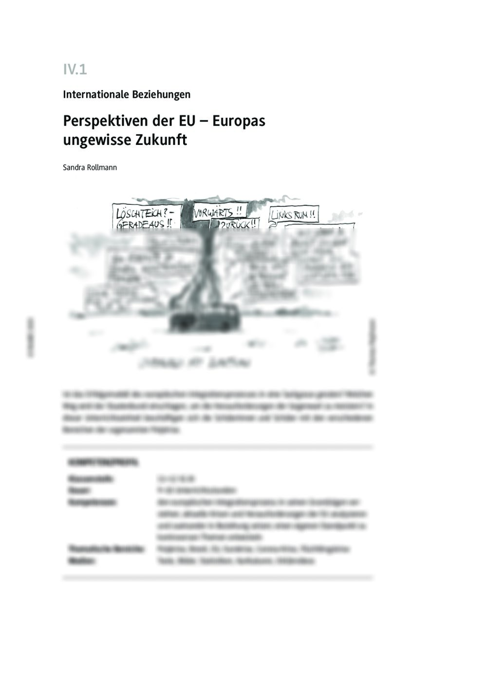 Perspektiven der EU - Seite 1