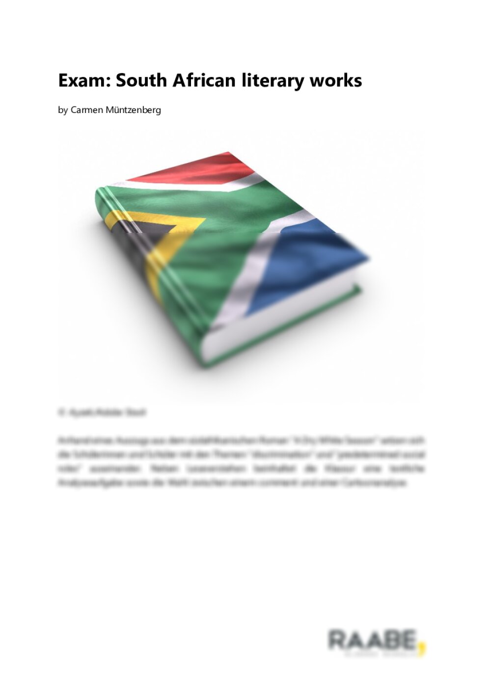 Exam: South African literary works - Seite 1
