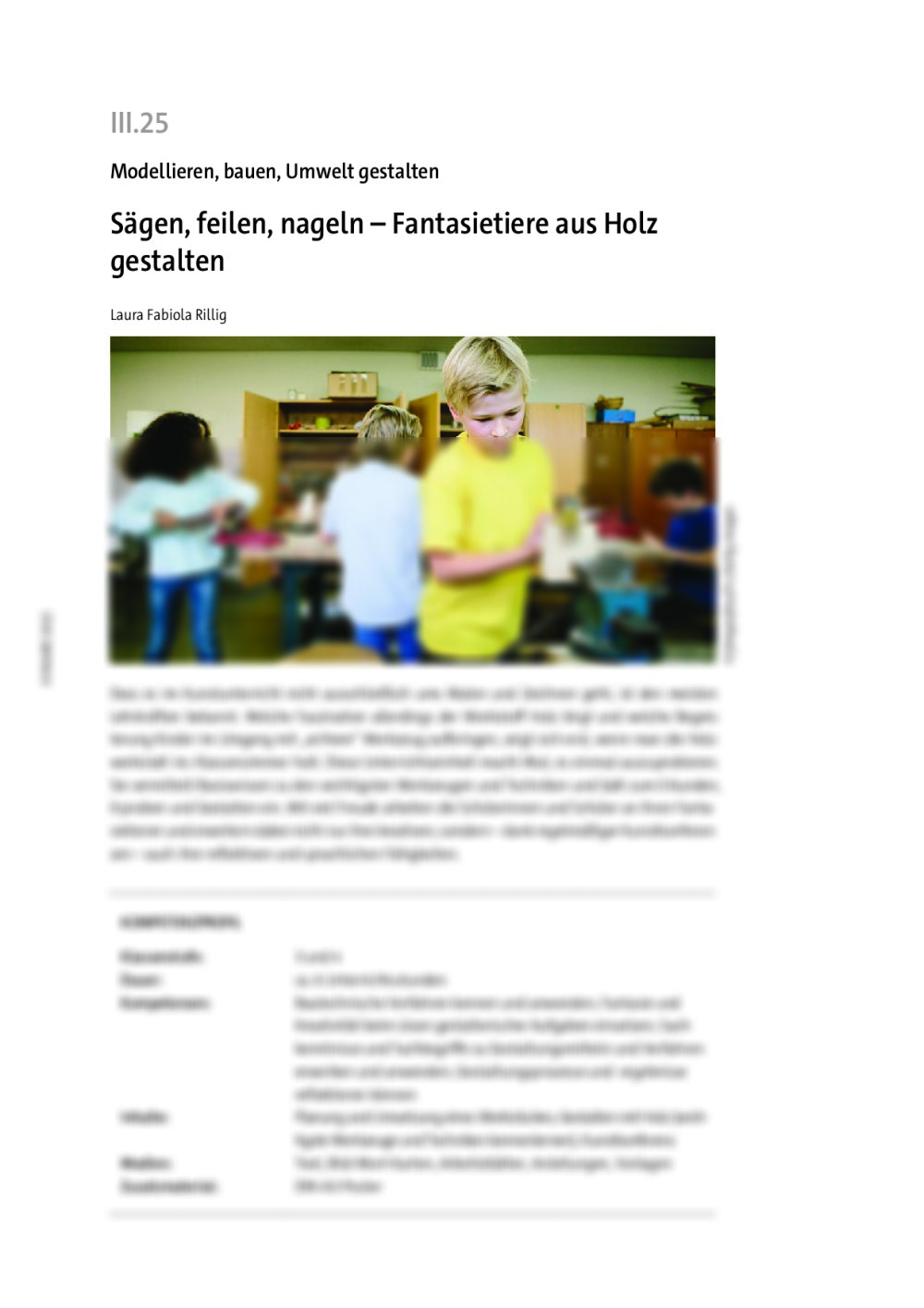 Sägen, feilen, nageln - Seite 1