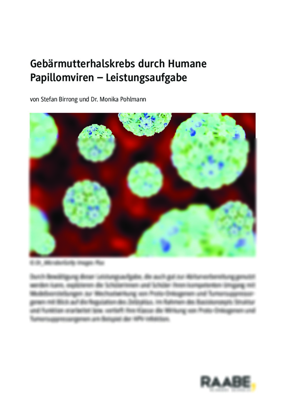 Gebärmutterhalskrebs durch Humane Papillomviren - Seite 1