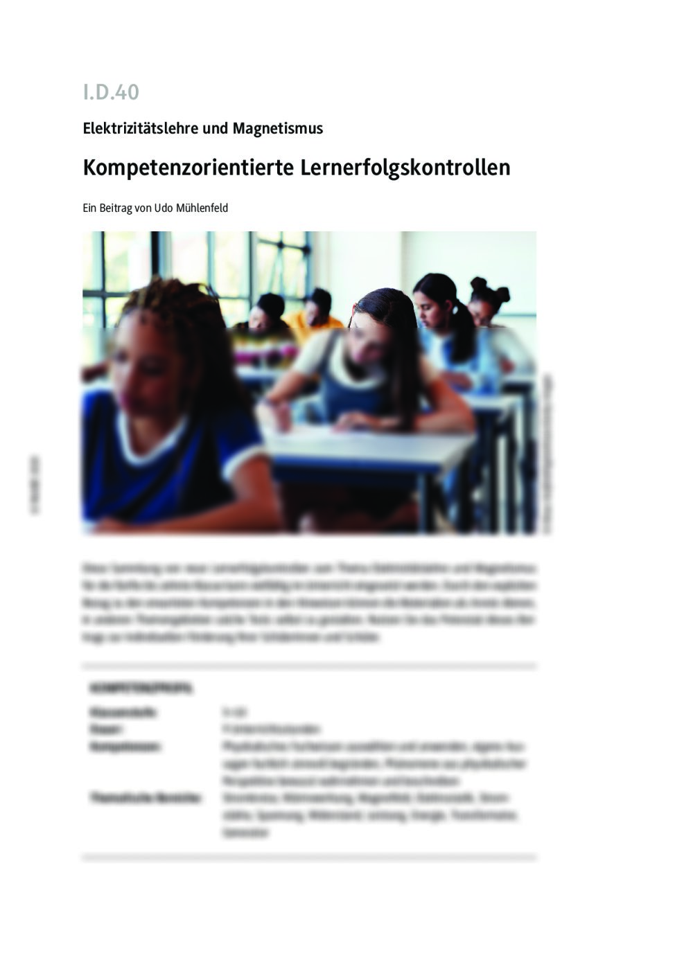 Kompetenzorientierte Lernerfoglskontrollen - Seite 1