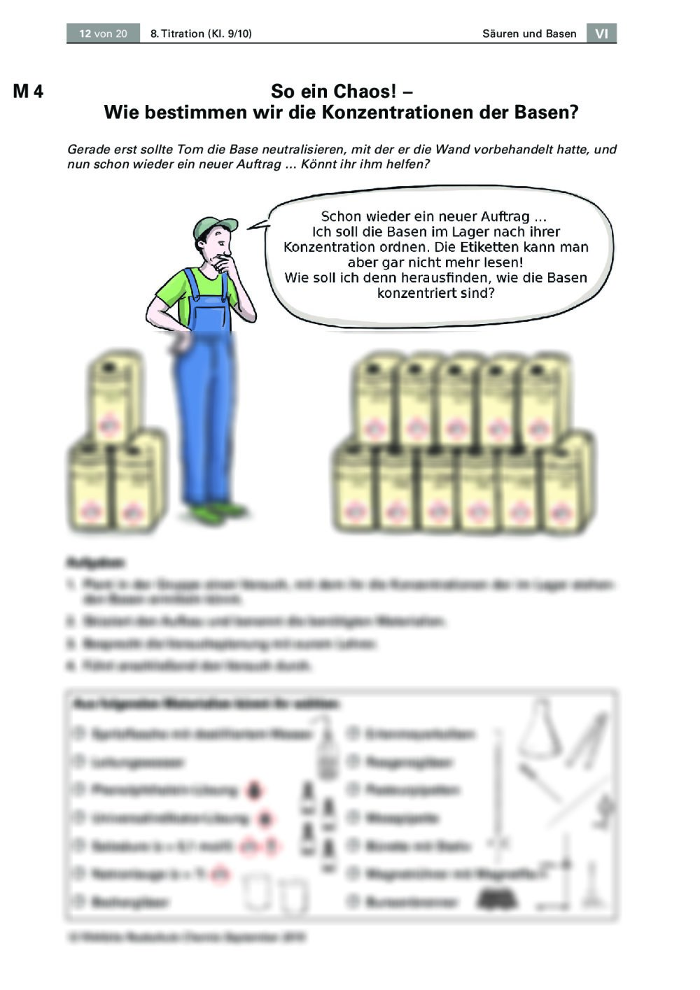 Mit Titration die Konzentration einer Base bestimmen | RAAbits Online