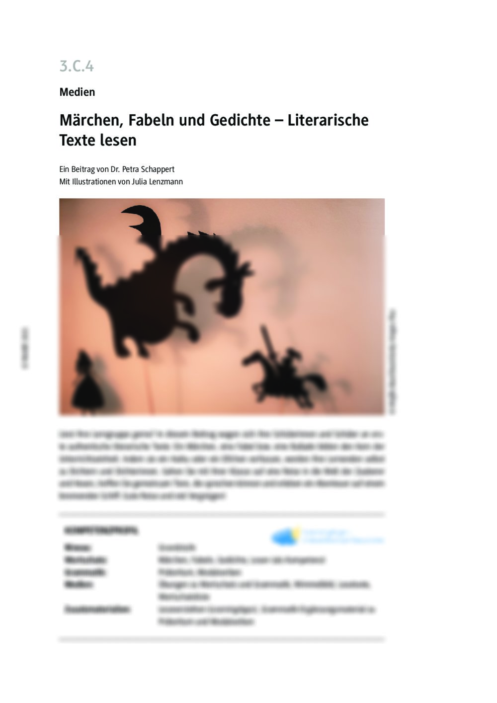 Märchen, Fabeln und Gedichte - Seite 1