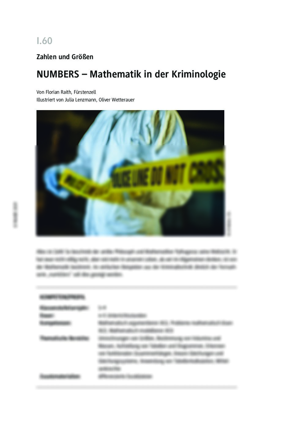 Mathematik in spannender Anwendung - Seite 1