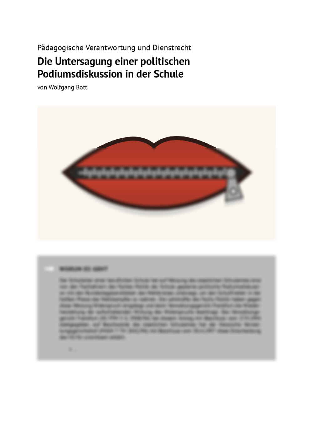 Pädagogische Verantwortung und Dienstrecht - Seite 1