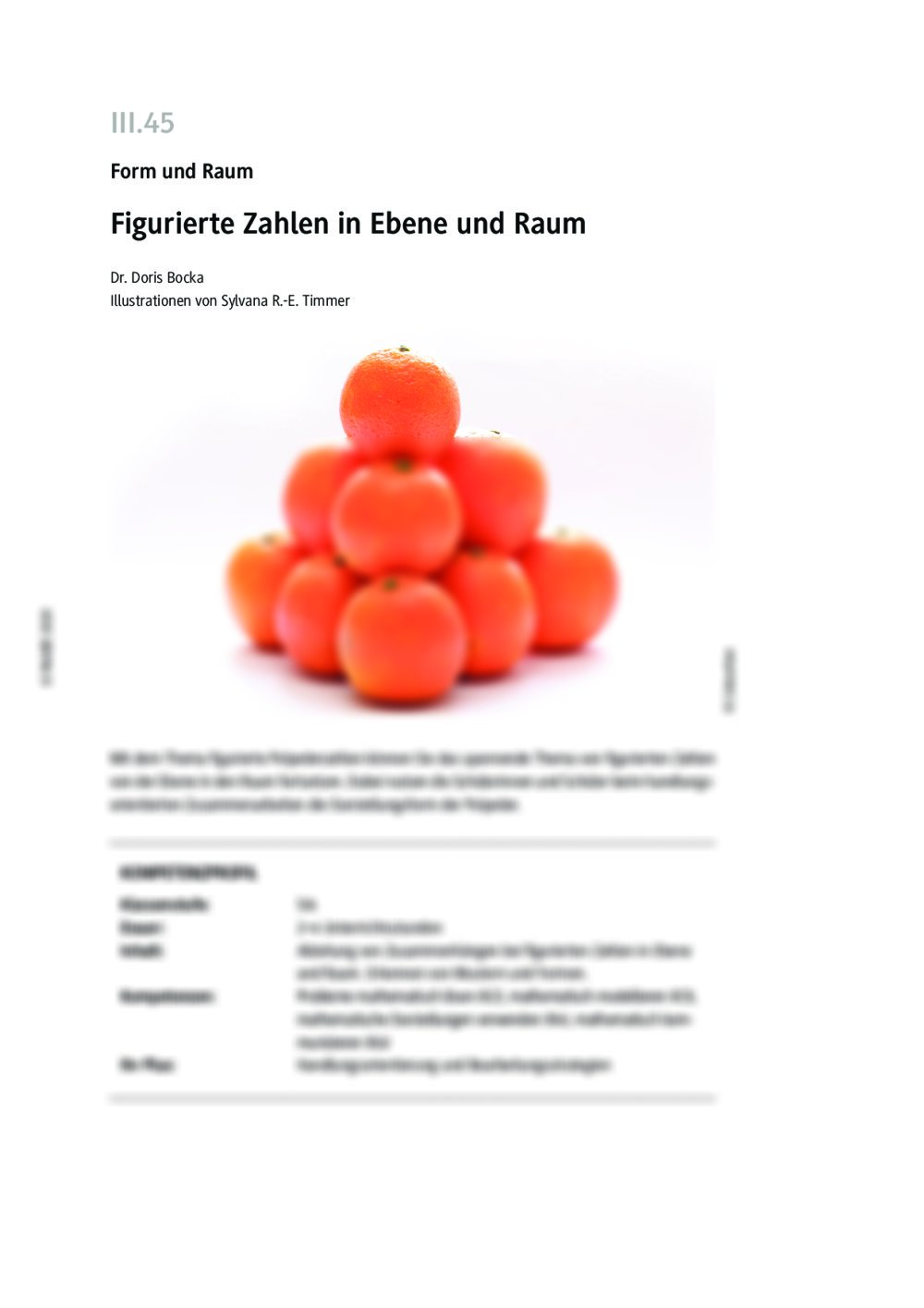 Figurierte Zahlen in Ebene und Raum - Seite 1