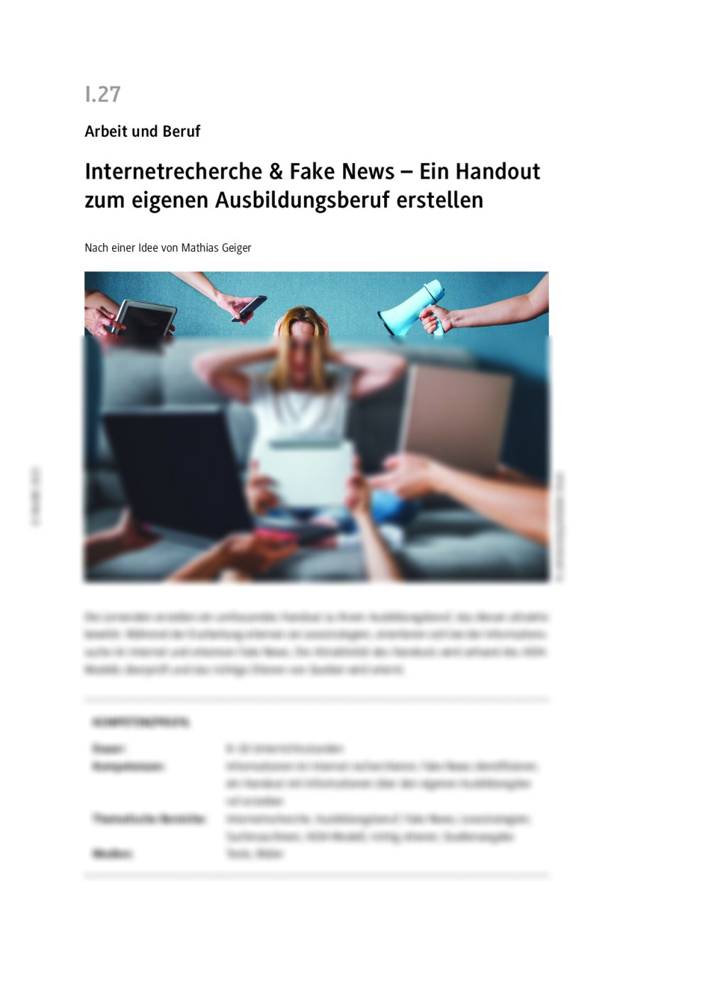 Internetrecherche & Fake News - Seite 1