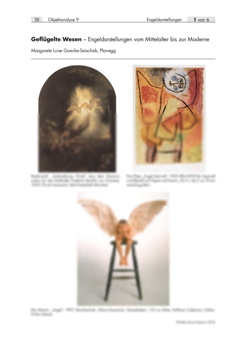 Engeldarstellungen vom Mittelalter bis zur Moderne - Seite 1