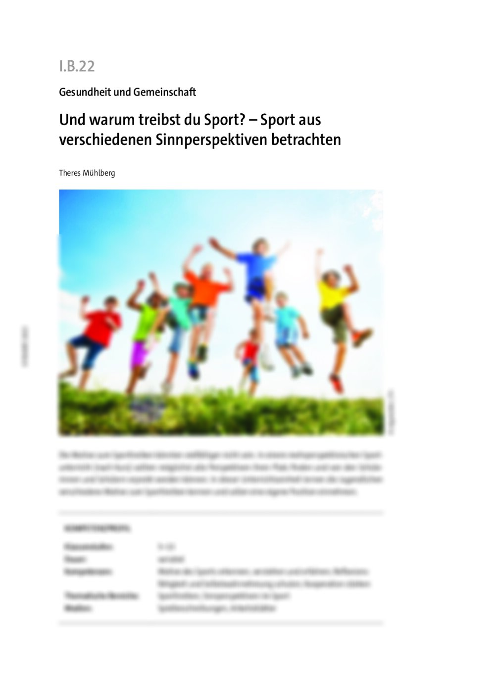 Und warum treibst du Sport? - Seite 1