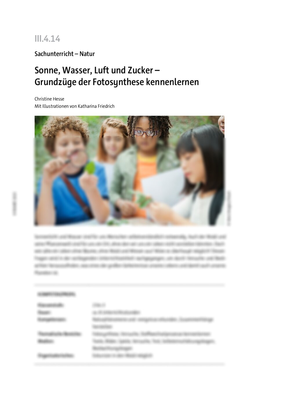 Sonne, Wasser, Luft und Zucker  - Seite 1