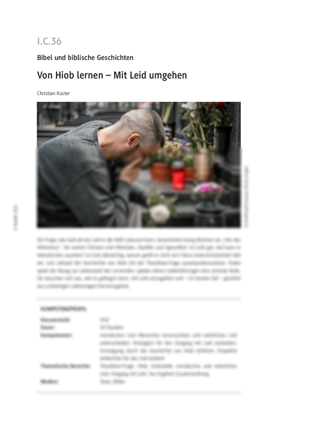 Von Hiob lernen - Seite 1