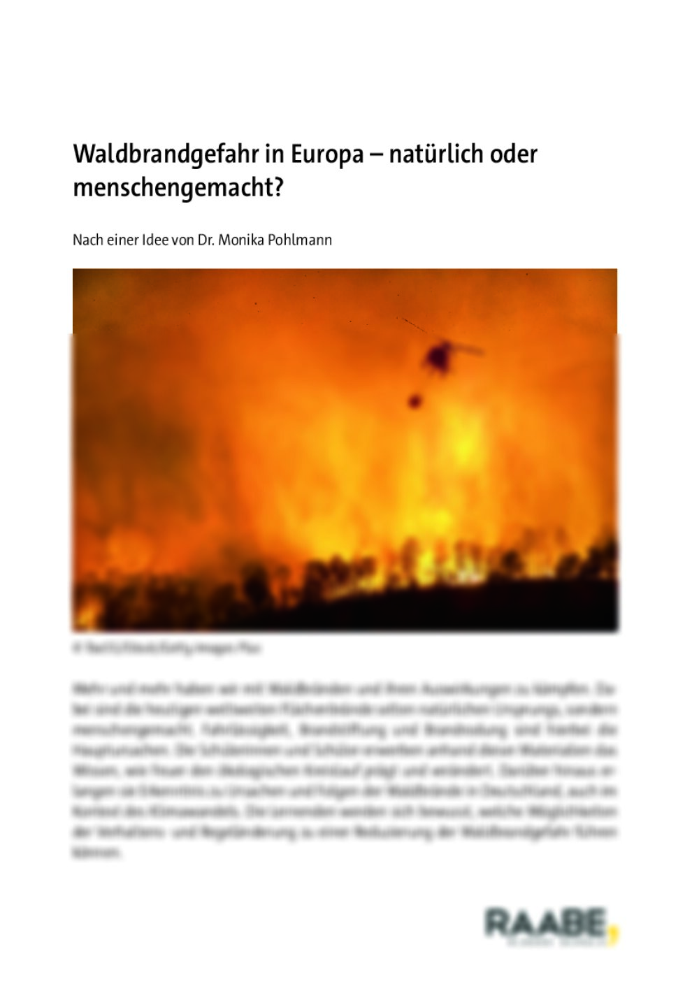 Waldbrandgefahr in Europa - Seite 1