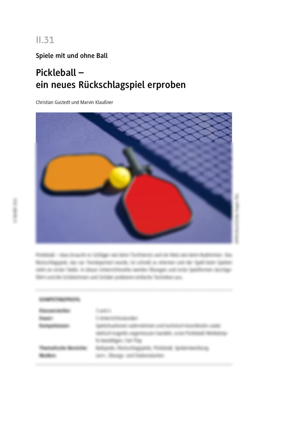 Pickleball - Seite 1