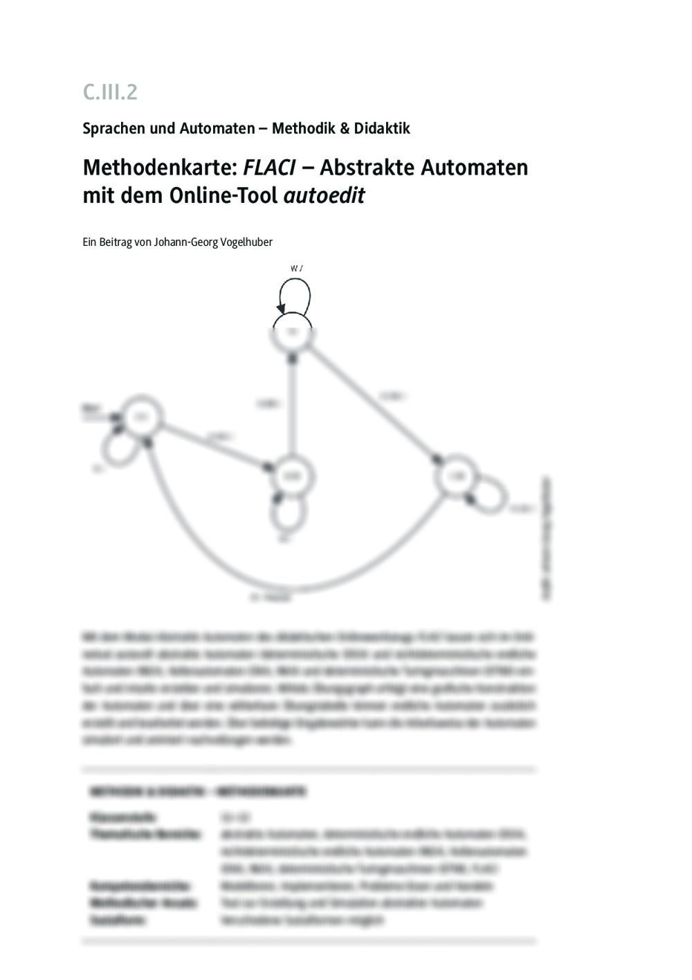 Methodenkarte: FLACI – autoedit - Seite 1