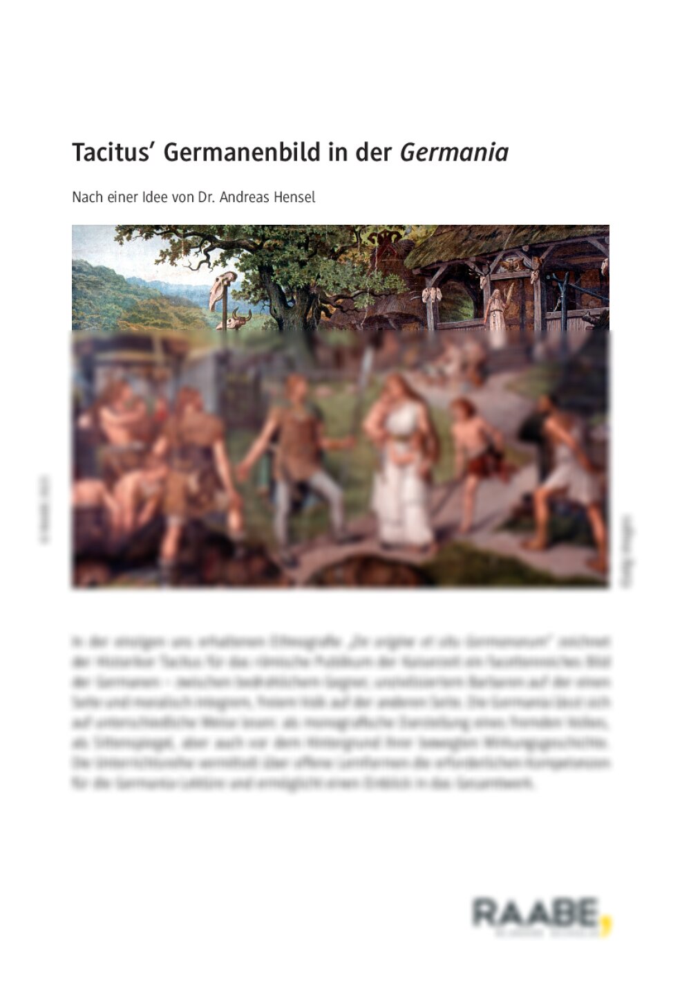 Tacitus’ Germanenbild in der Germania - Seite 1