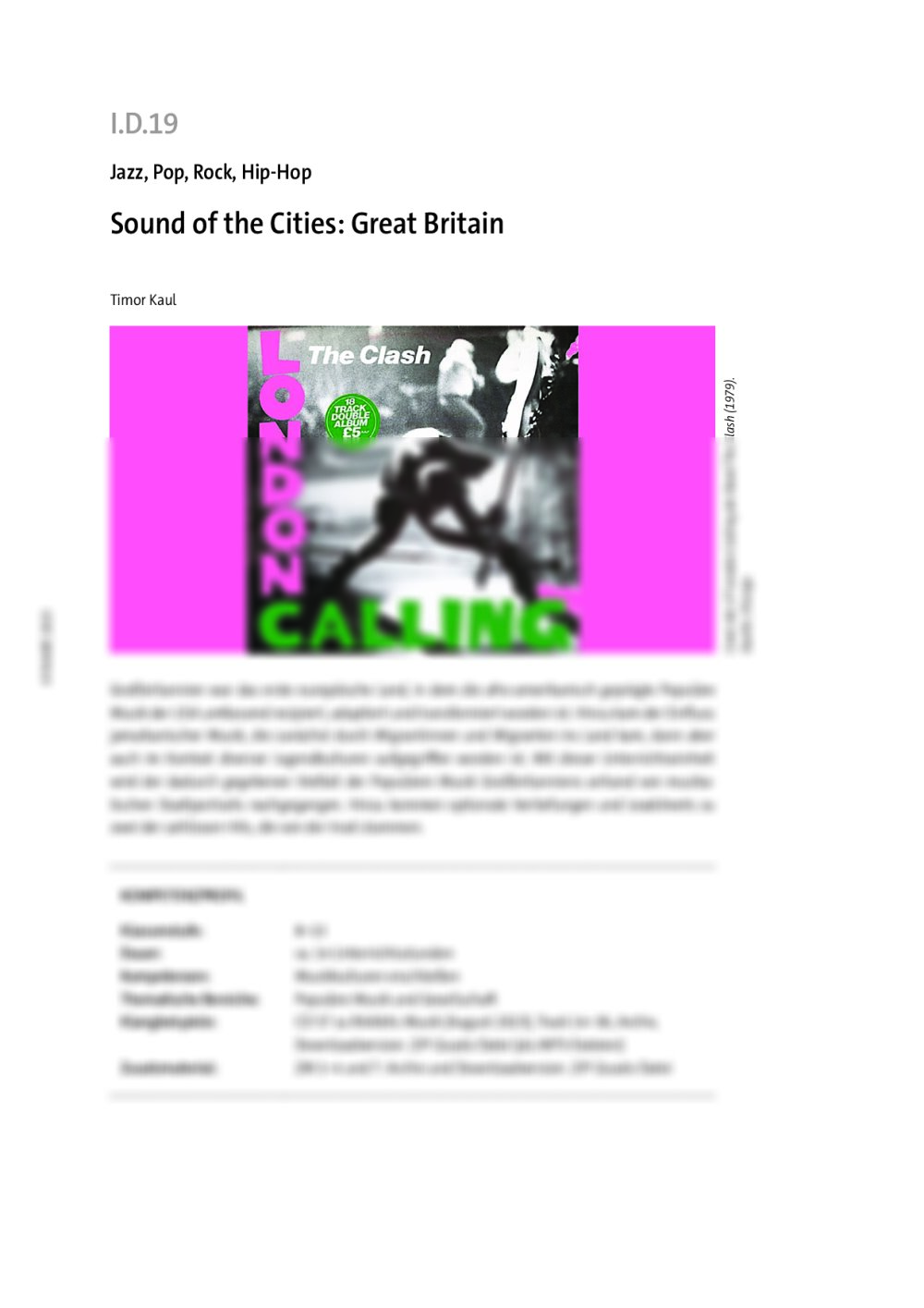 Sound of the Cities: Great Britain - Seite 1