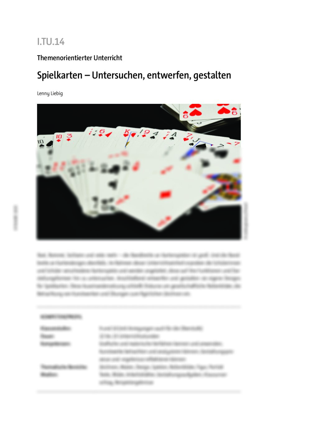 Spielkarten - Seite 1