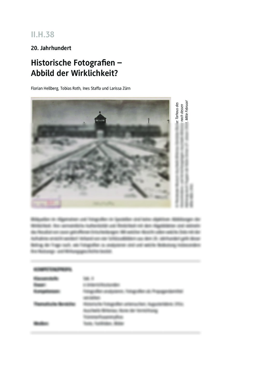 Historische Fortografien können auch täuschen - Seite 1