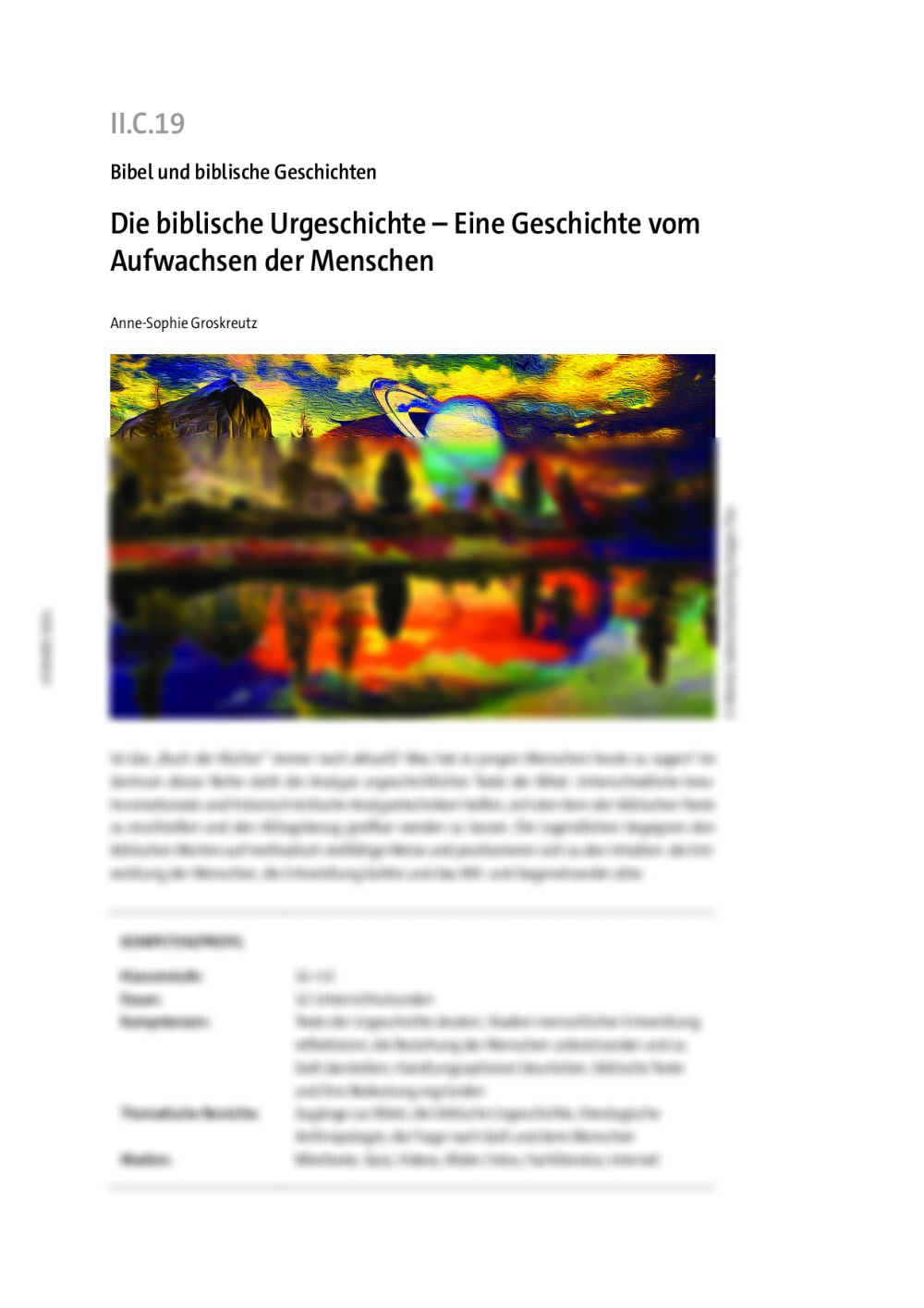 Die biblische Urgeschichte - Seite 1