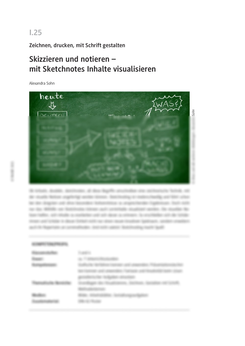 Mit Sketchnotes Inhalte visualisieren - Seite 1