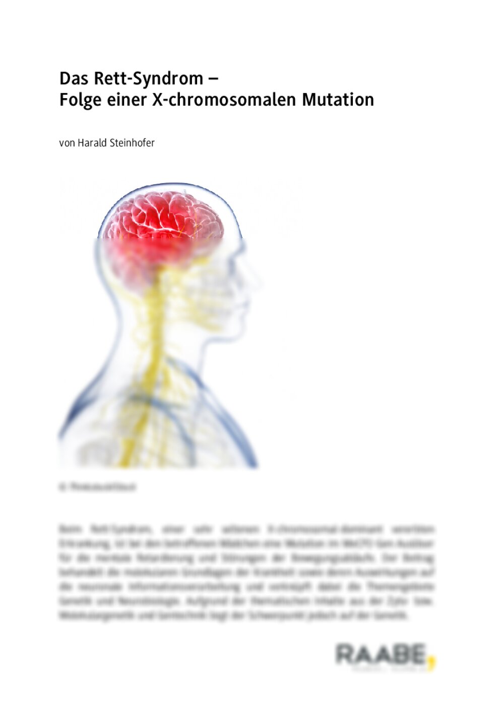 Das Rett-Syndrom - Seite 1