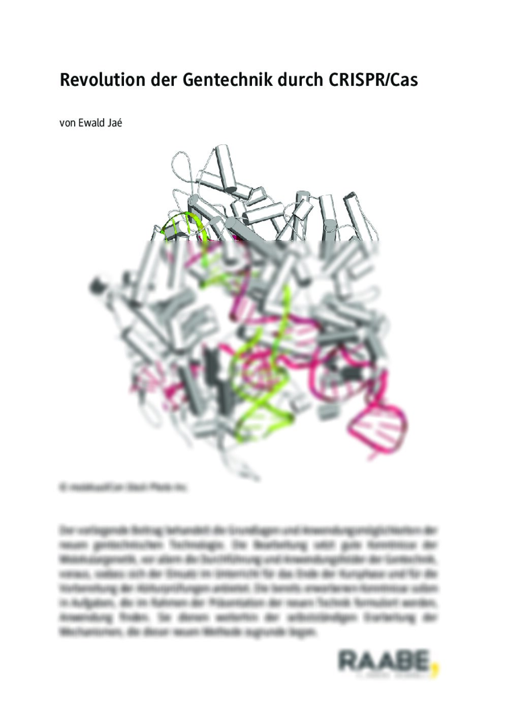 Revolution der Gentechnik durch CRISPR/Cas - Seite 1