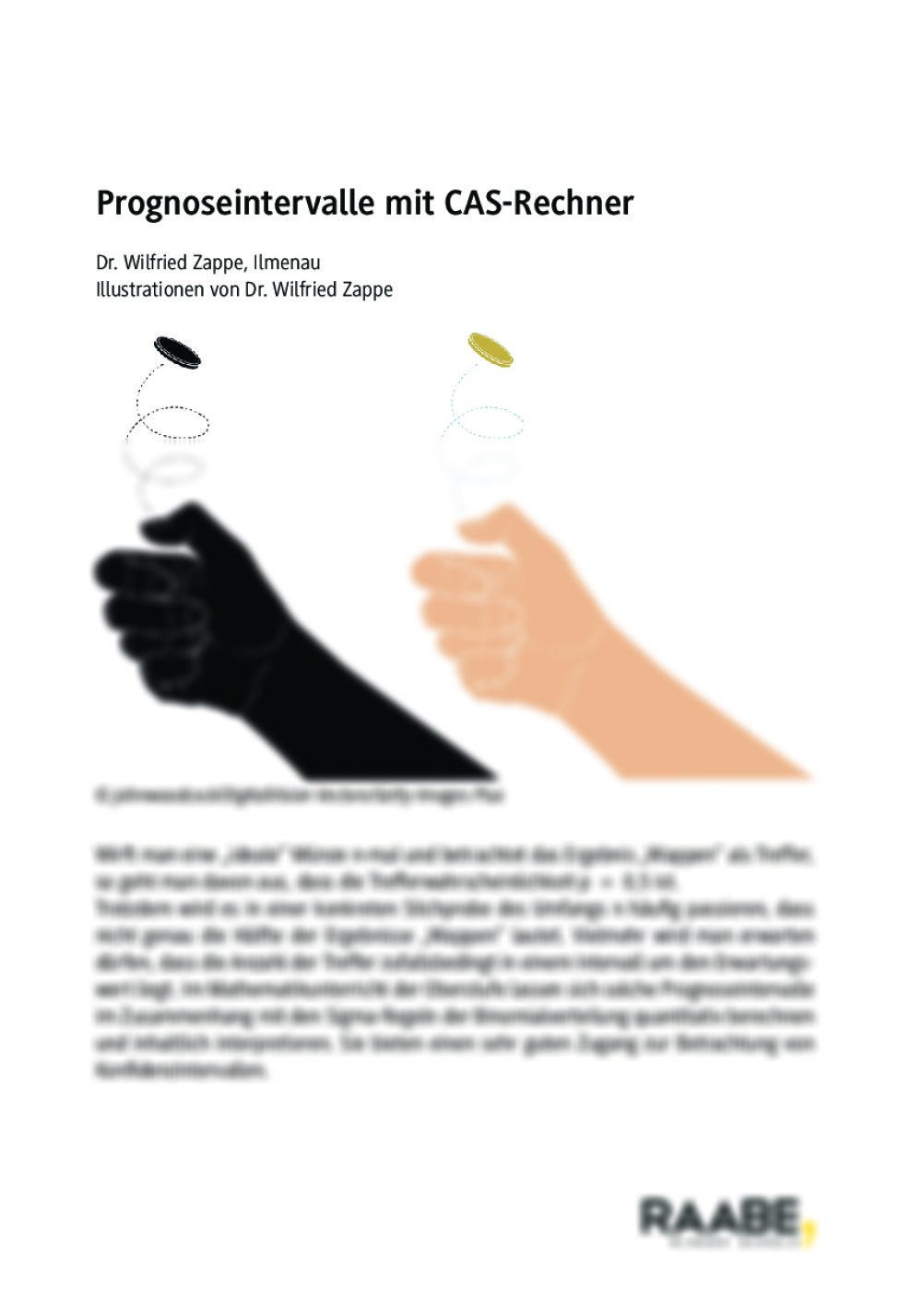 Prognoseintervalle mit CAS-Rechner - Seite 1