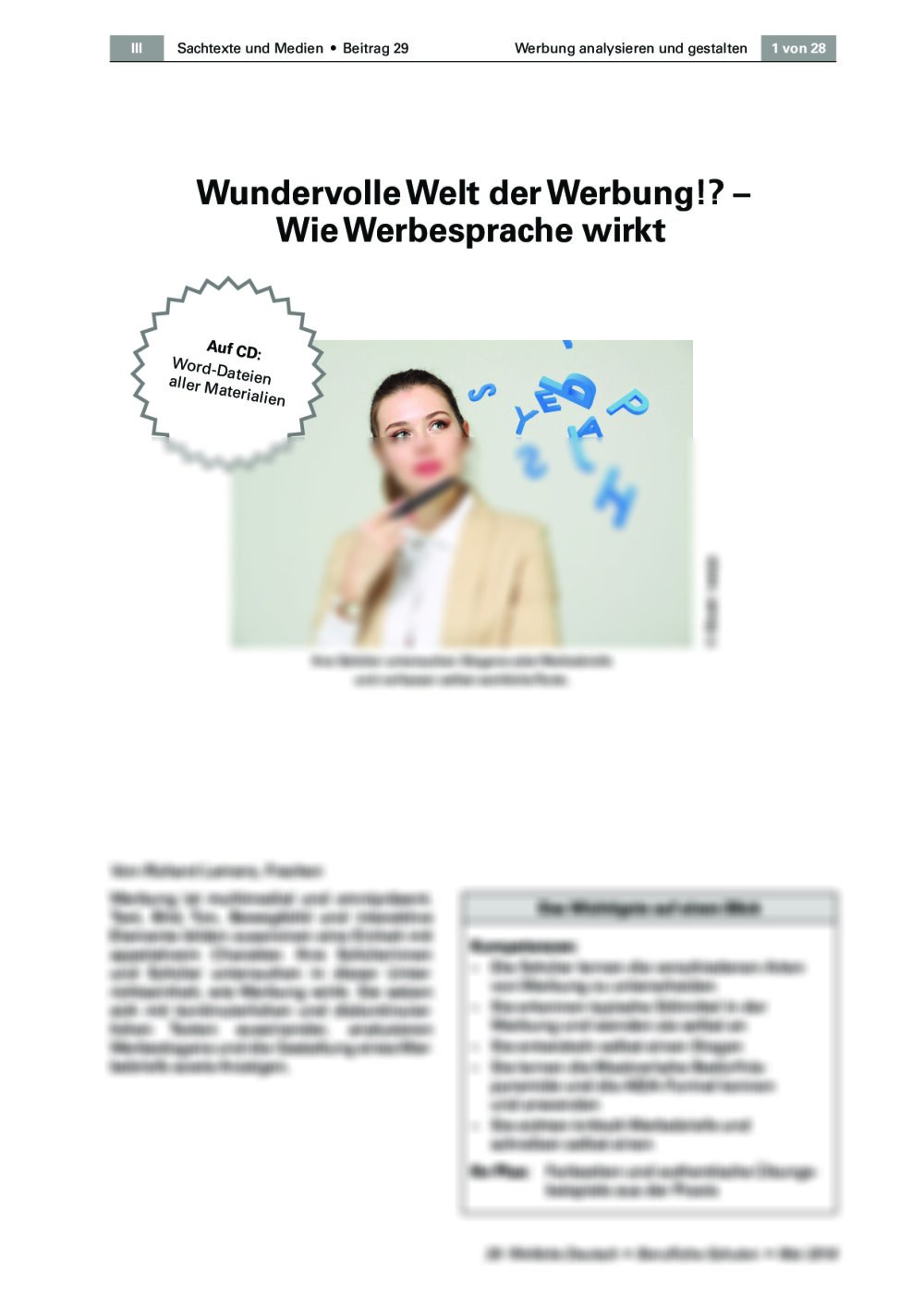 Wie Werbesprache wirkt - Seite 1