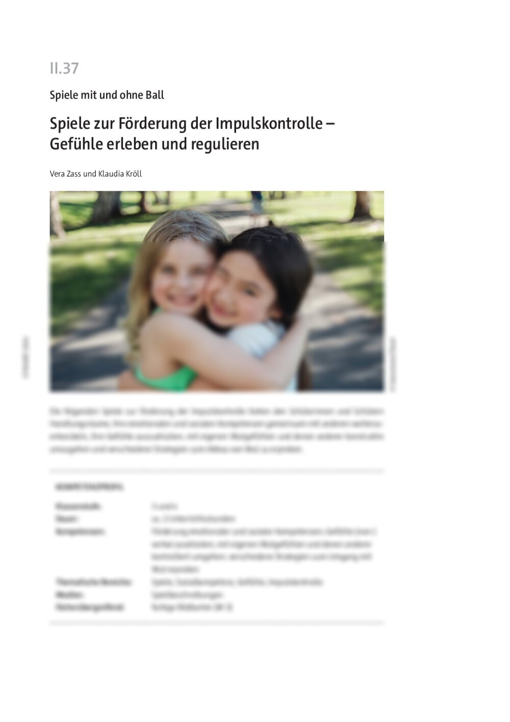 Spiele zur Förderung der Impulskontrolle  - Seite 1