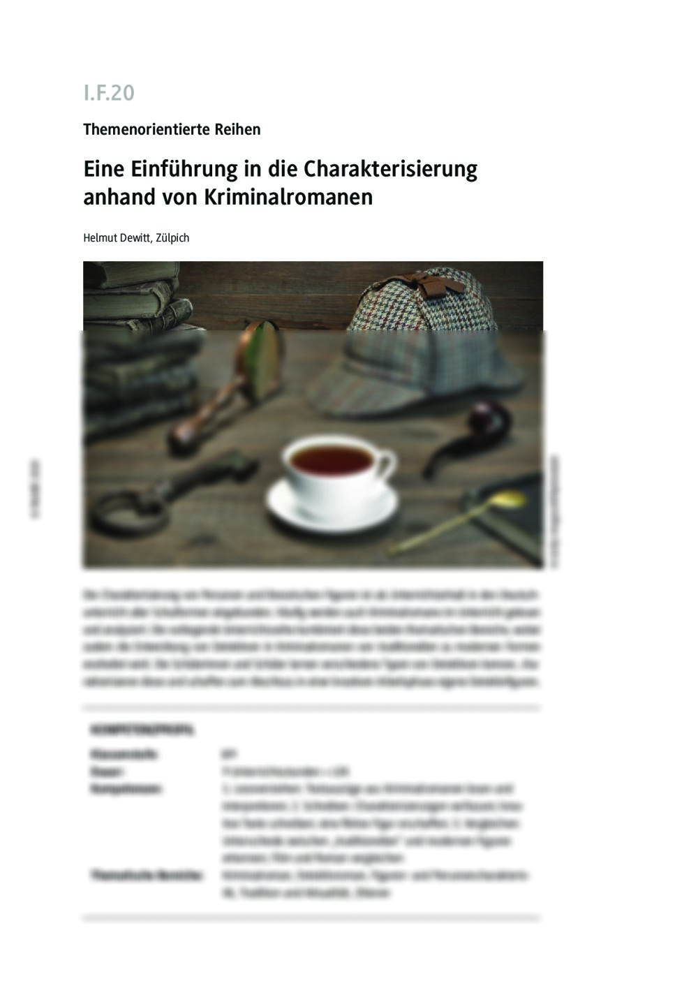 Eine Einführung in die Charakterisierung - Seite 1