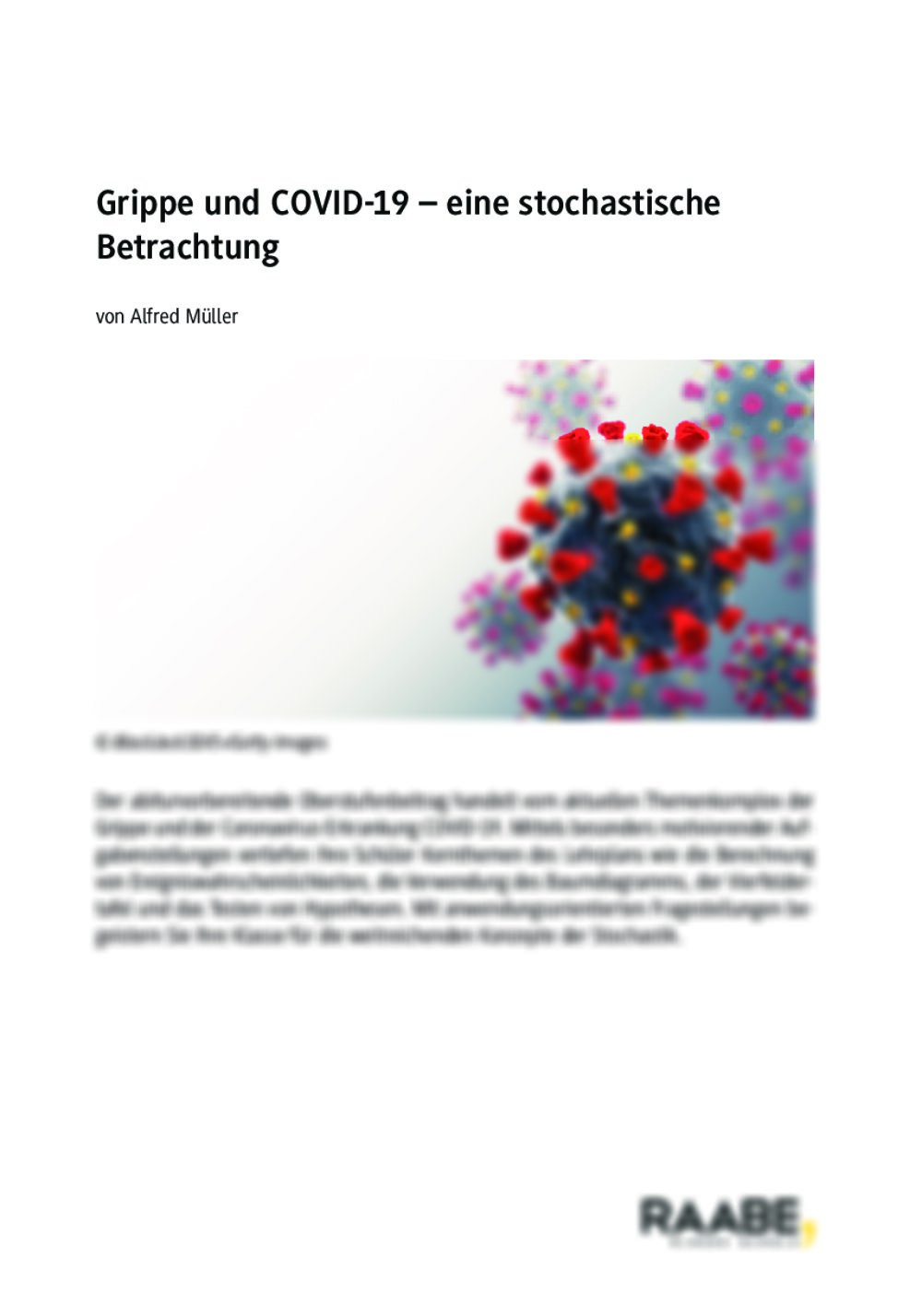 Grippe und COVID-19 stochastisch betrachtet - Seite 1