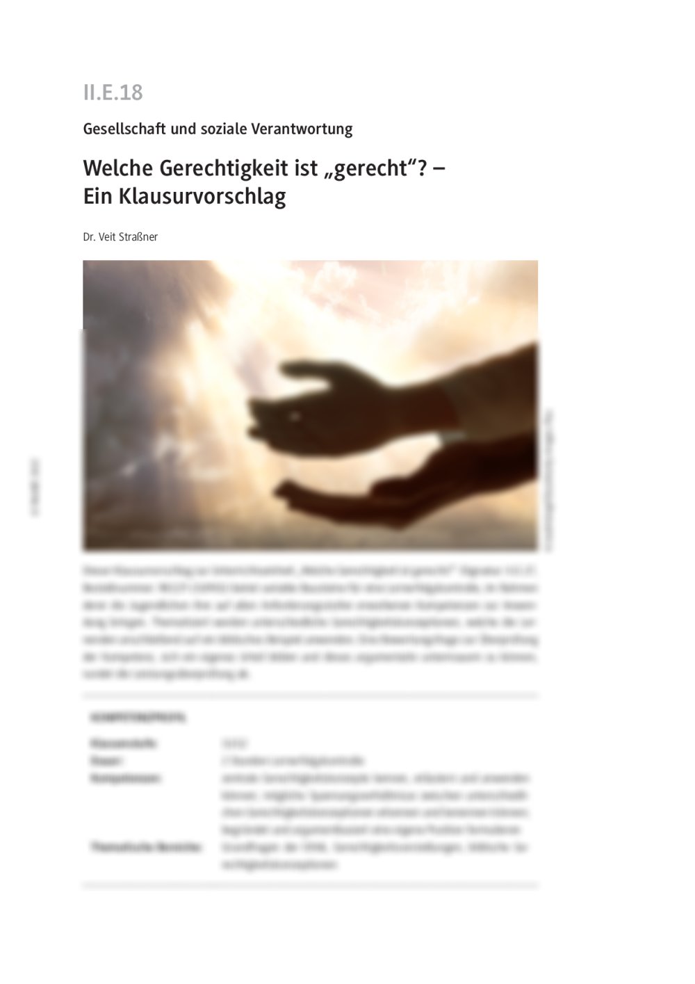 Welche Gerechtigkeit ist "gerecht"? - Seite 1