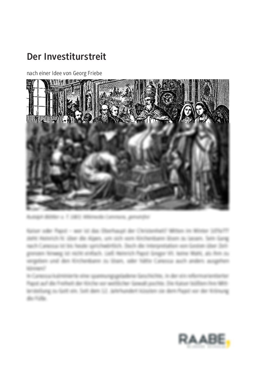 Der Investiturstreit - Seite 1