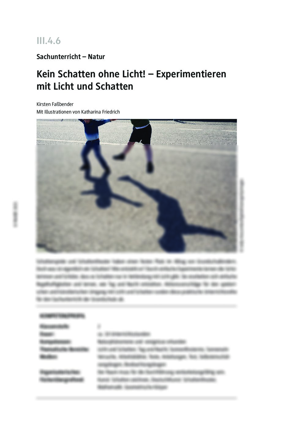 Experimentieren mit Licht und Schatten - Seite 1