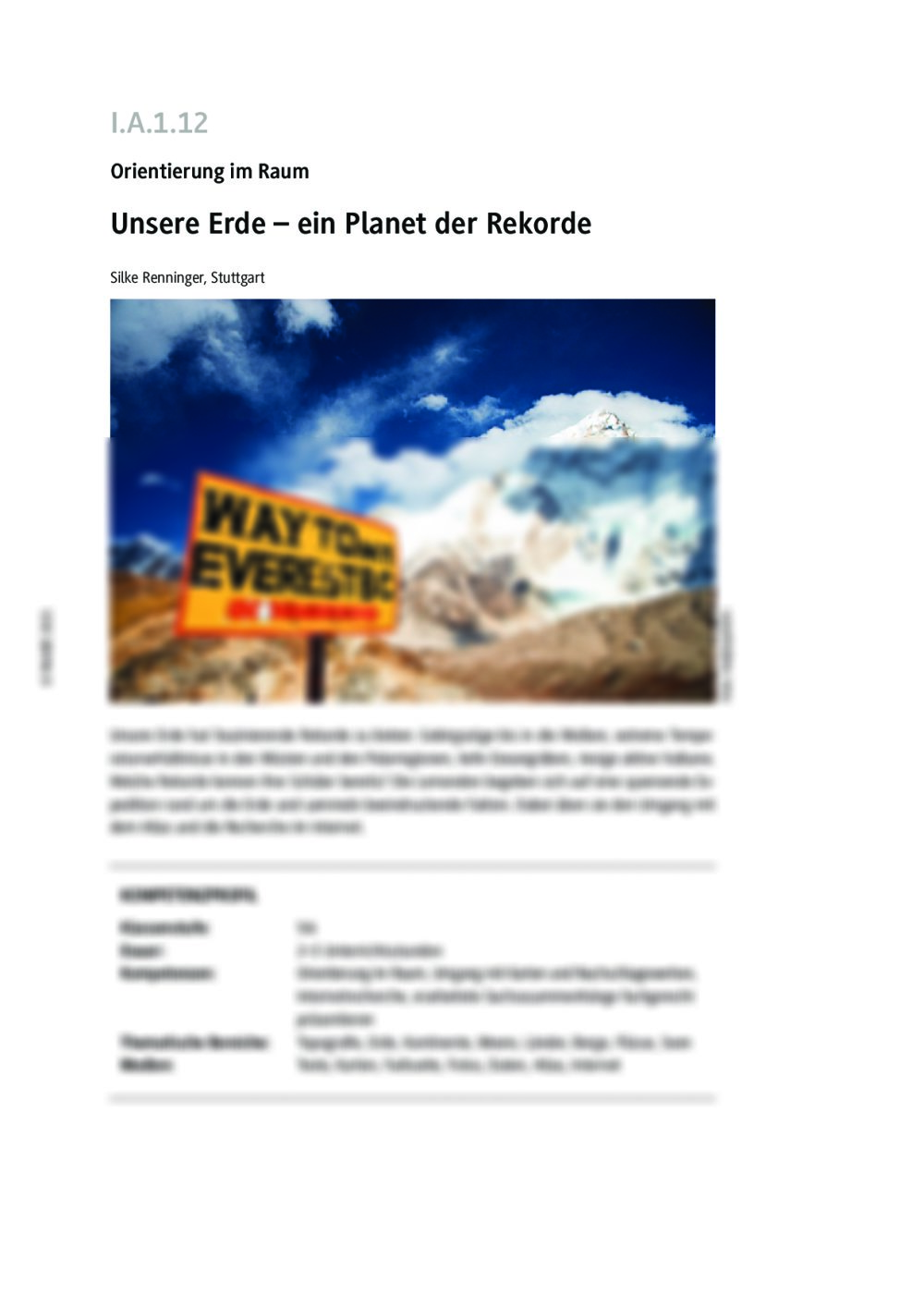 Unsere Erde - Seite 1