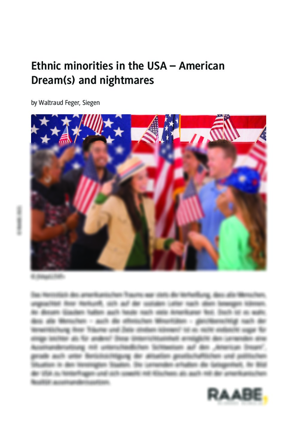 Ethnic minorities in the USA - Seite 1