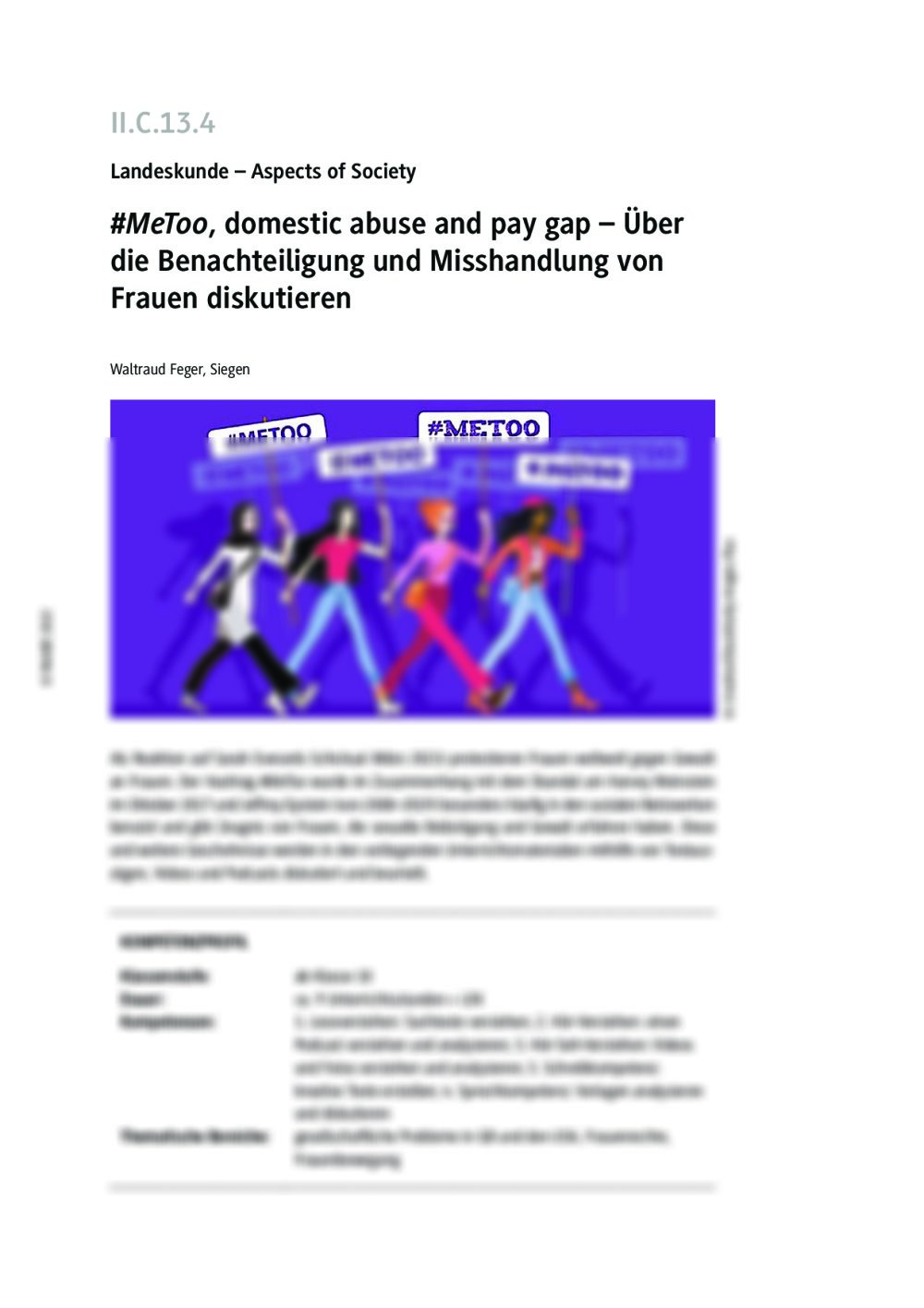 #MeToo, domestic abuse and pay gap - Seite 1