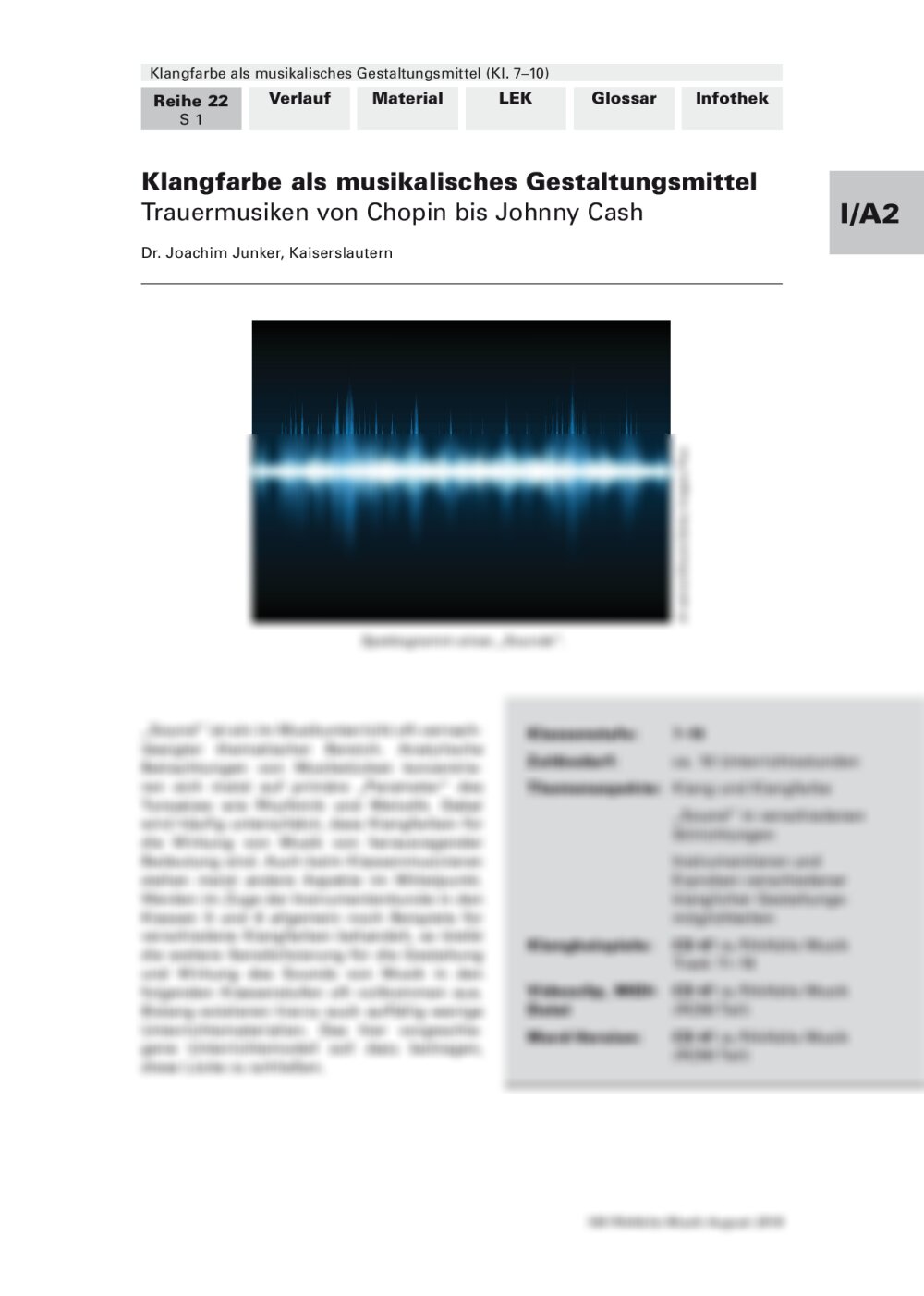 Klangfarbe als musikalisches Gestaltungsmittel - Seite 1