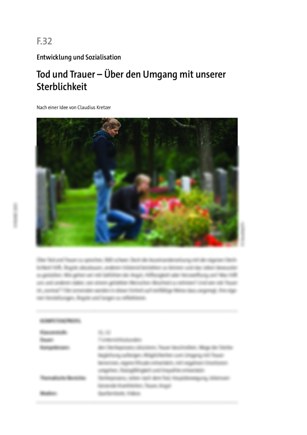 Tod und Trauer - Seite 1