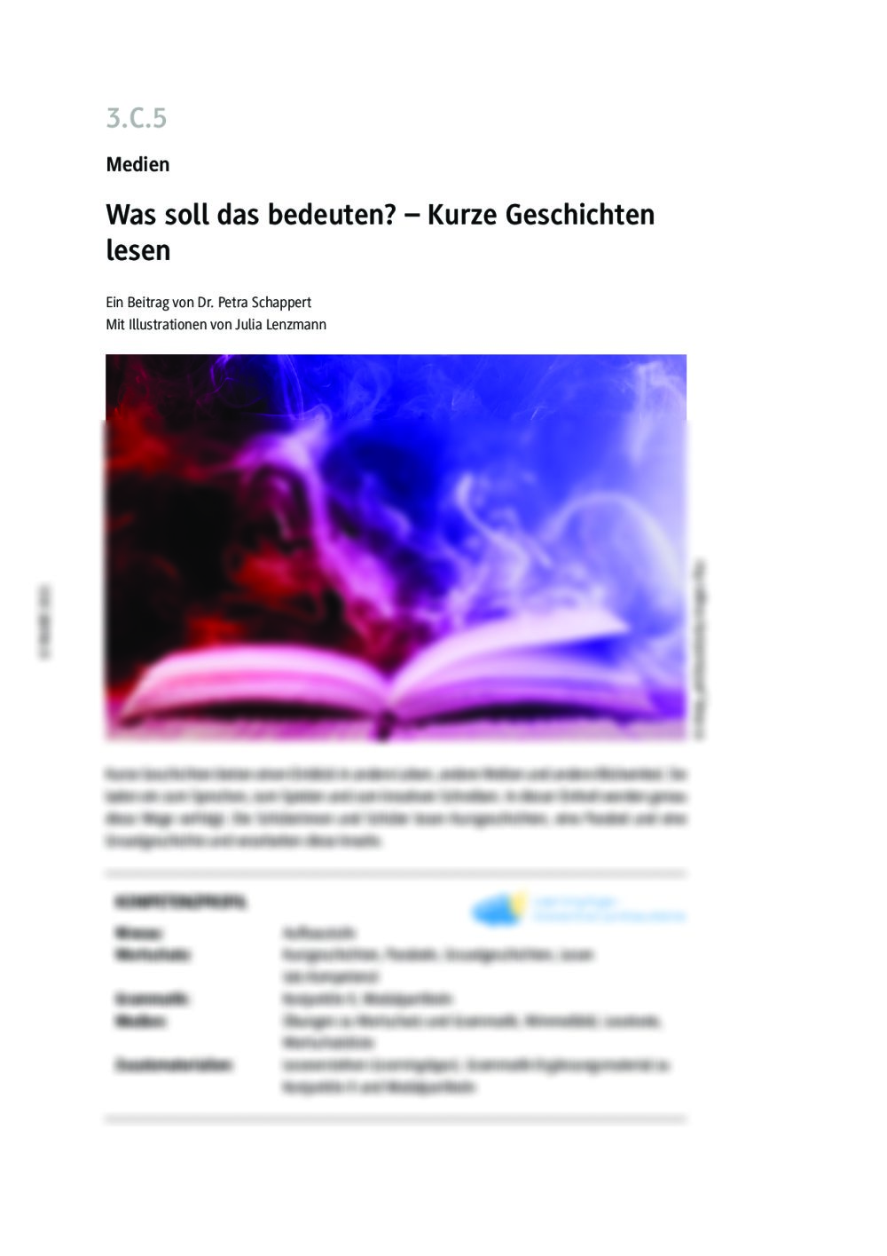 Kurze Geschichten lesen - Seite 1