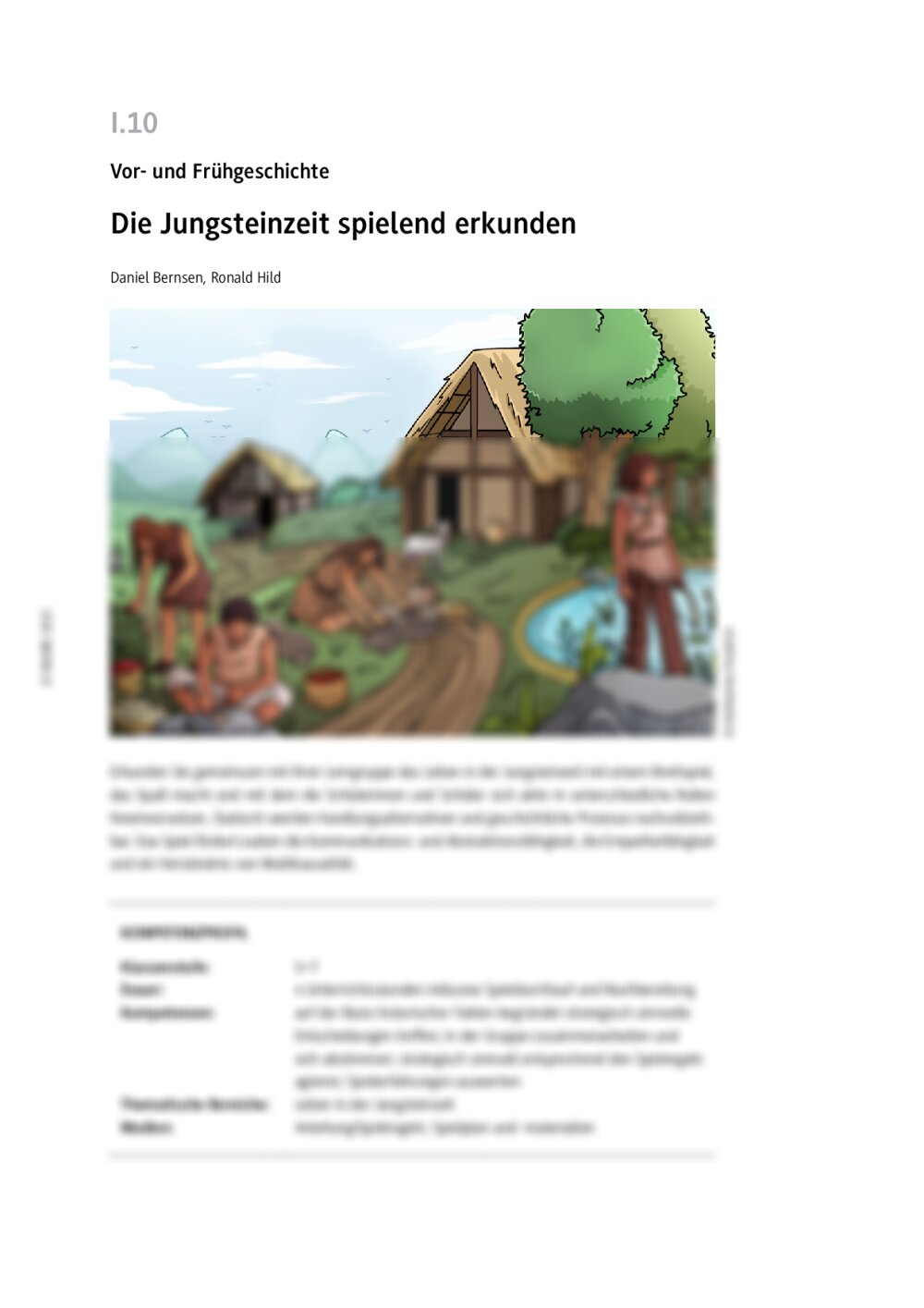 Die Jungsteinzeit spielend erkunden - Seite 1