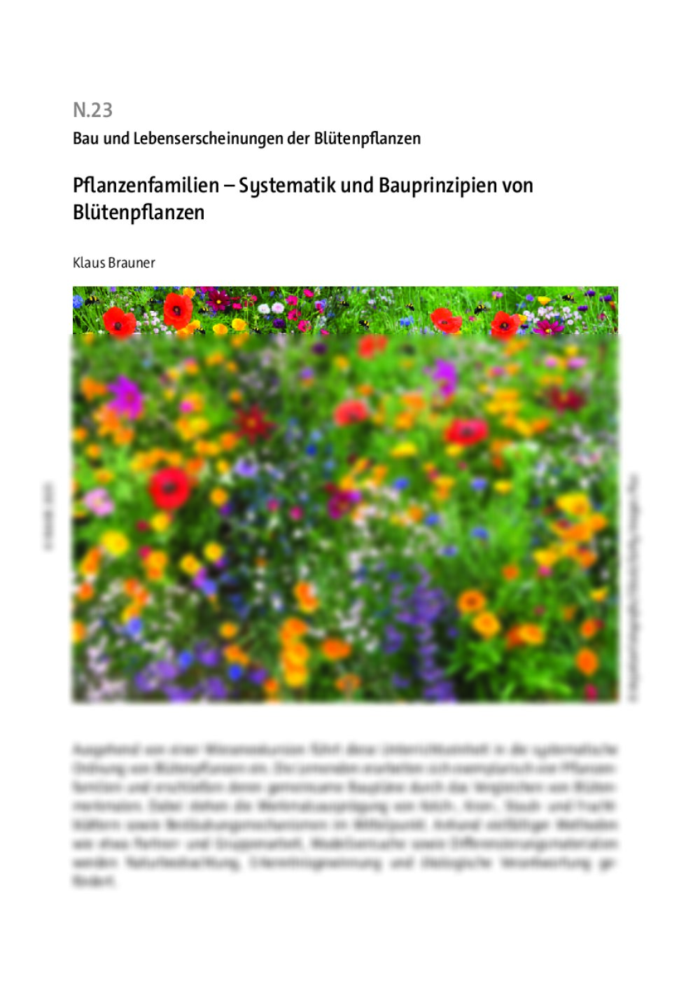 Pflanzenfamilien - Seite 1