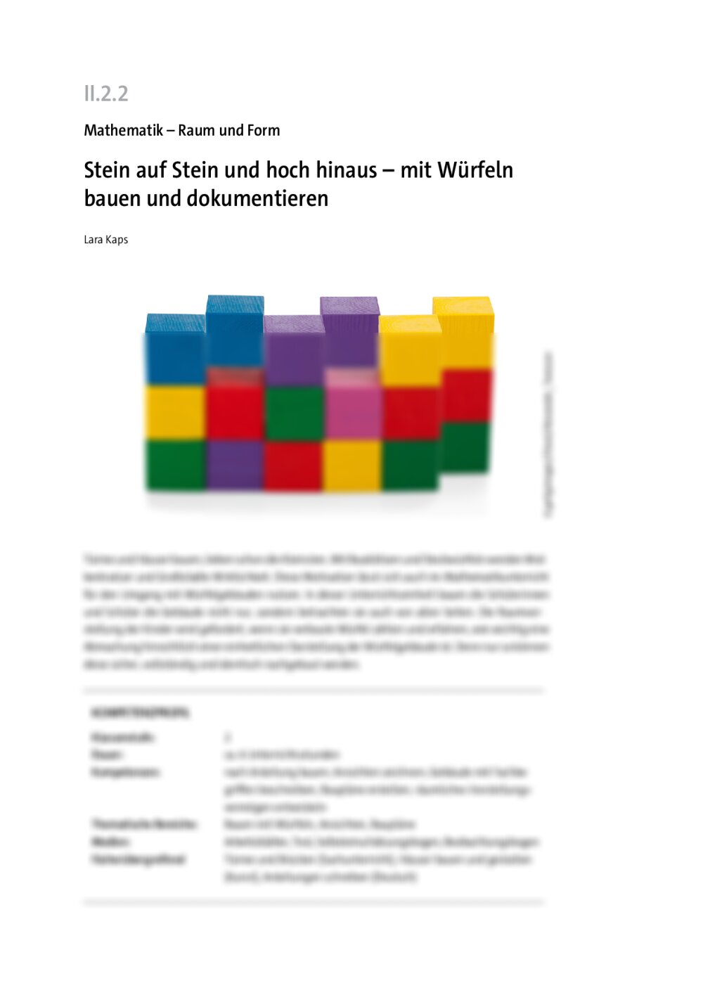 Stein auf Stein und hoch hinaus - Seite 1