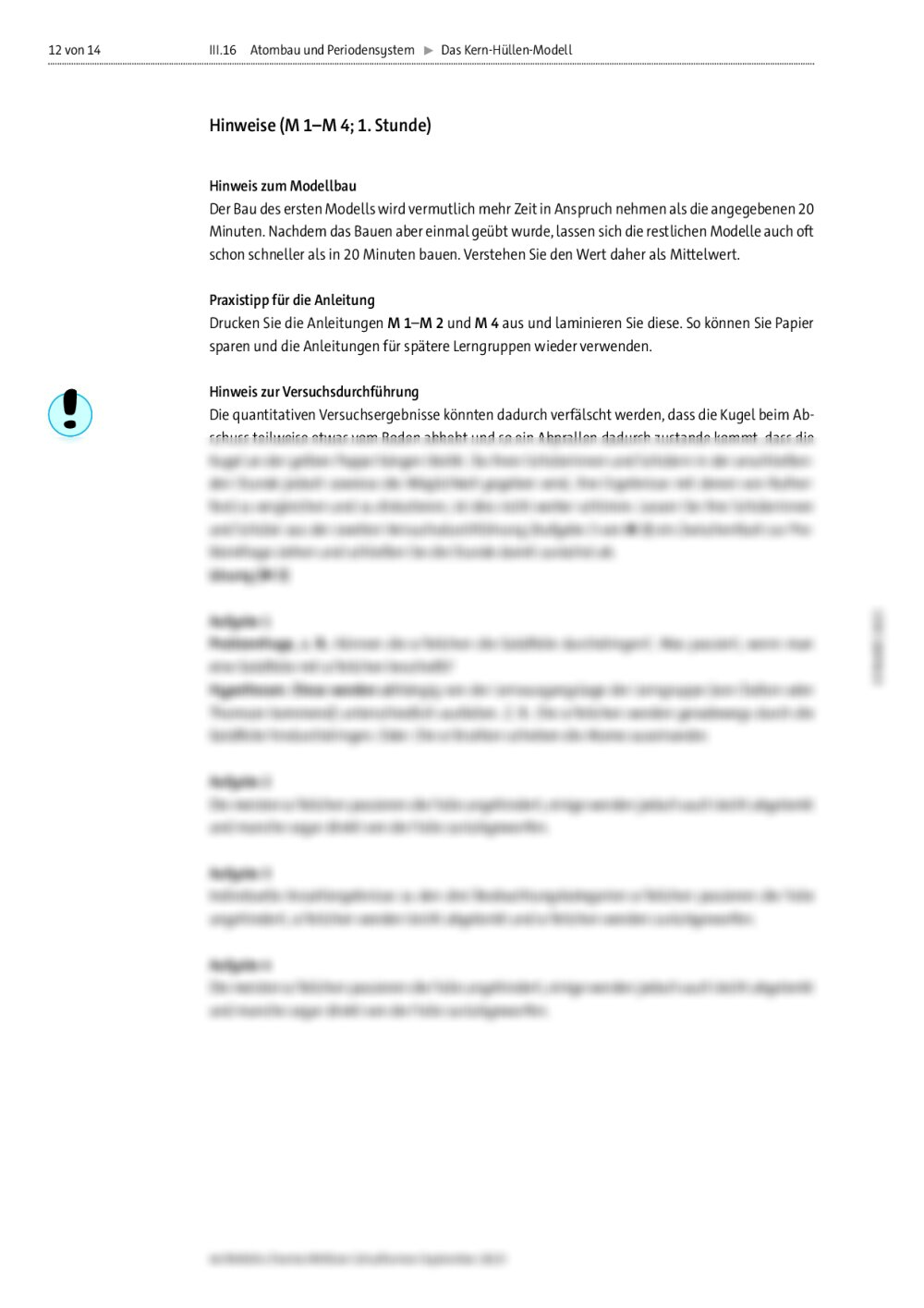 Das KernHüllenModell RAAbits Online