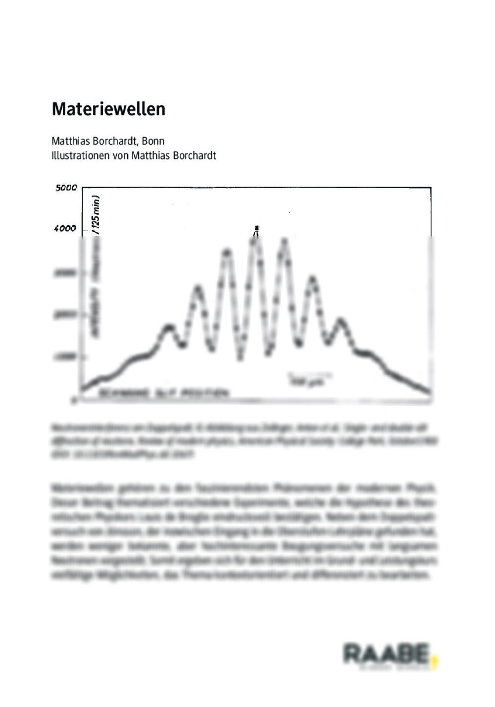 Materiewellen - Seite 1