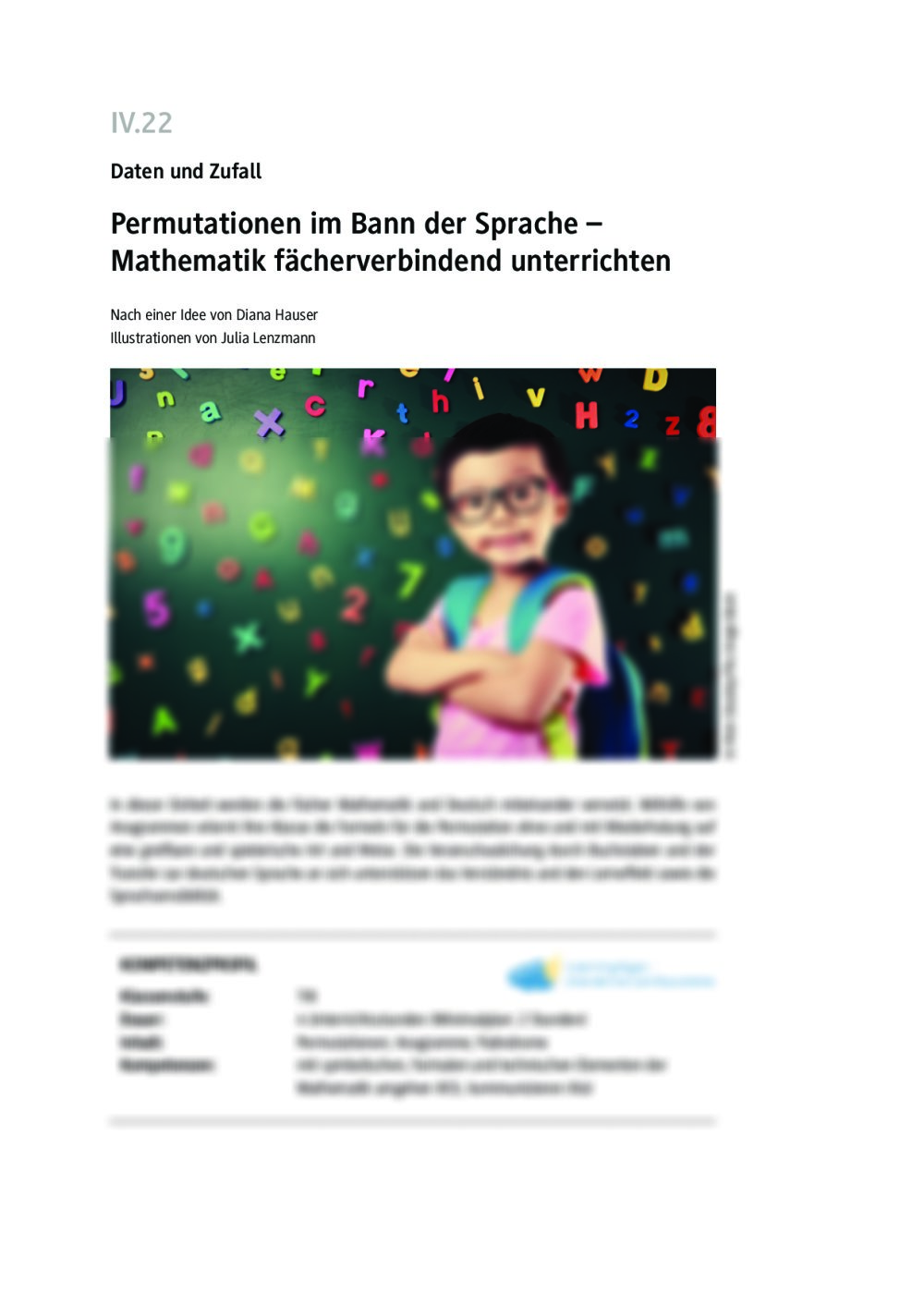 Permutationen im Bann der Sprache - Seite 1