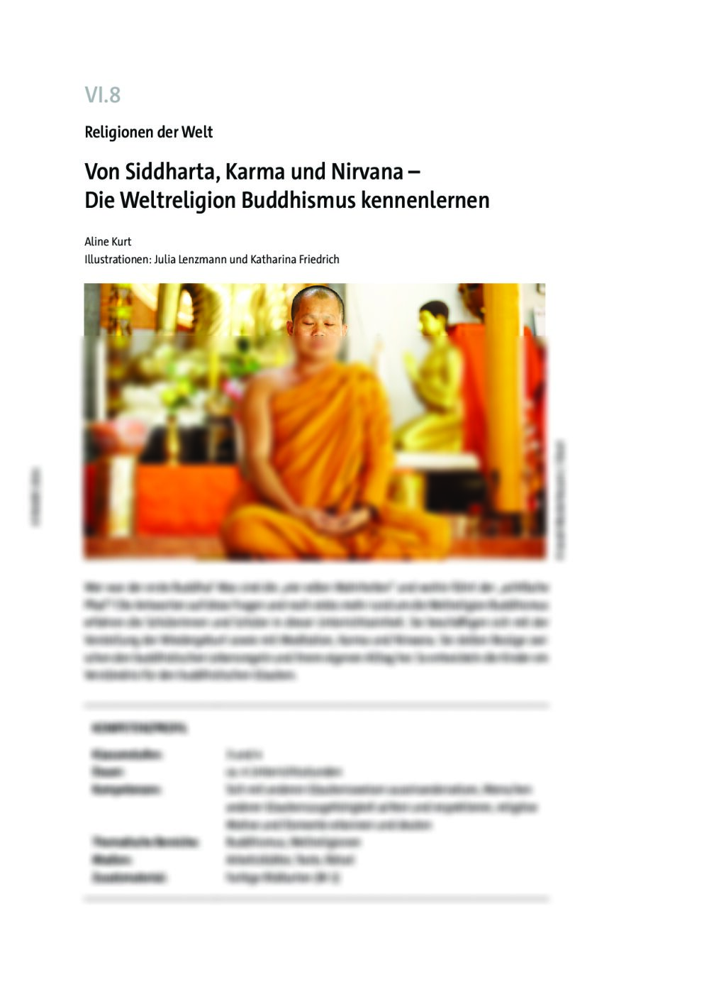 Von Siddharta, Karma und Nirvana  - Seite 1